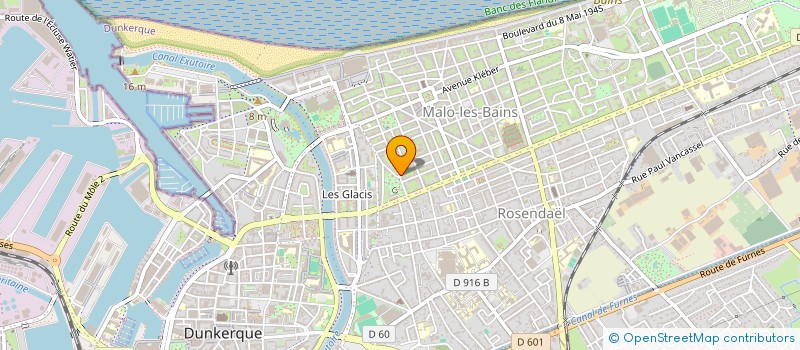 localisation de l'entreprise RESIDENCE 113 AVENUE DU CASINO à DUNKERQUE