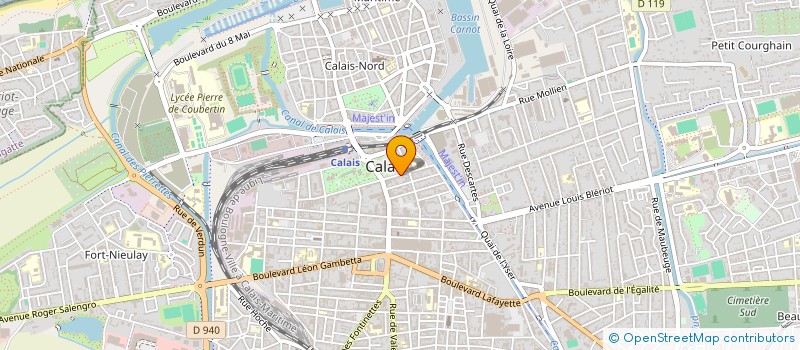 localisation de l'entreprise RESIDENCE 14-16-18 JEAN JAURES  CALAIS