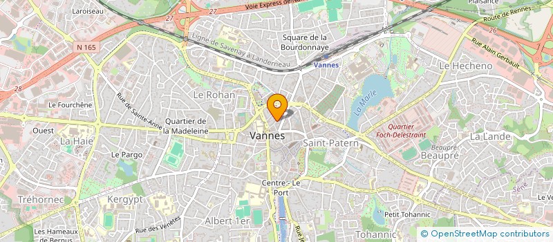 localisation de l'entreprise RESIDENCE 14 RUE DE LA BOUCHERIE à VANNES