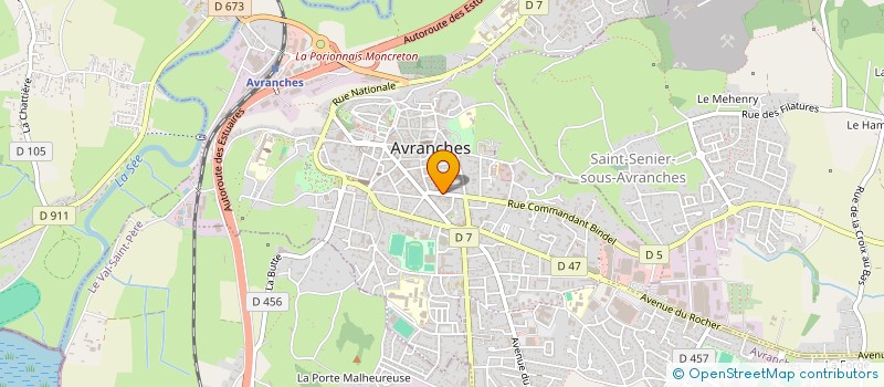 localisation de l'entreprise RESIDENCE 15 RUE DE MORTAIN  AVRANCHES