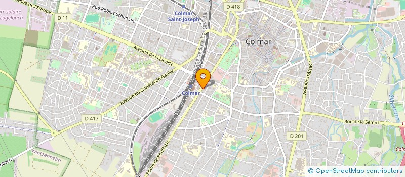 localisation de l'entreprise RESIDENCE 21 RUE DE LA REPUBLIQUE  COLMAR