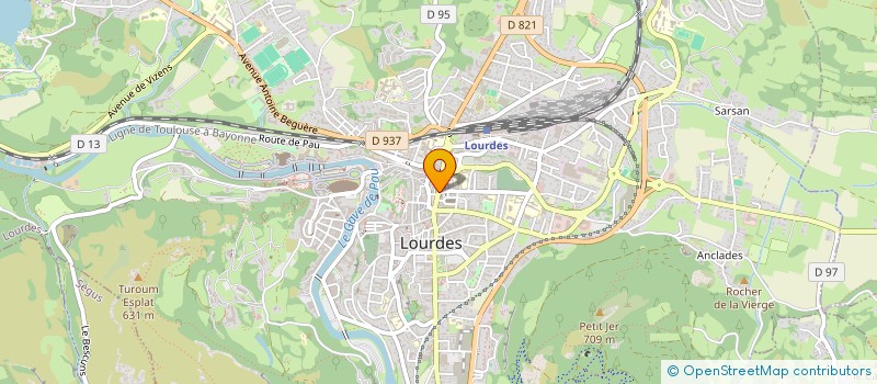 localisation de l'entreprise RESIDENCE 27 RUE LATOUR DE BRIE  LOURDES