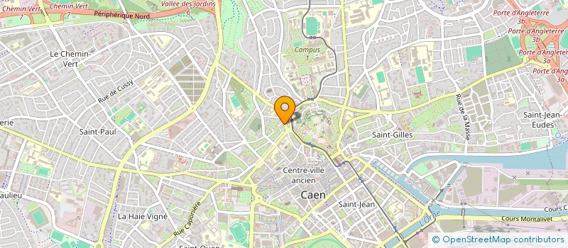 localisation de l'entreprise RESIDENCE 3 5 RUE ST BLAISE à CAEN