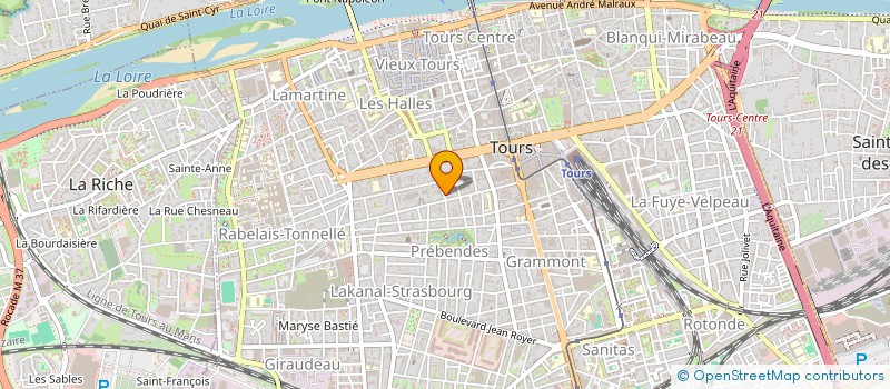 localisation de l'entreprise RESIDENCE 33 RUE JEHAN FOUQUET  TOURS