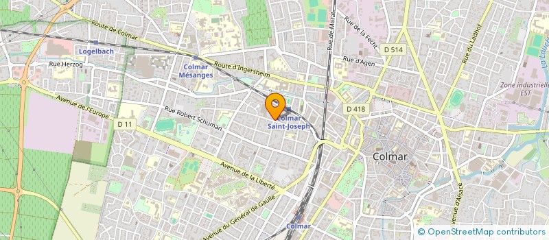 localisation de l'entreprise RESIDENCE 36 RUE CHARLES GRAD  COLMAR