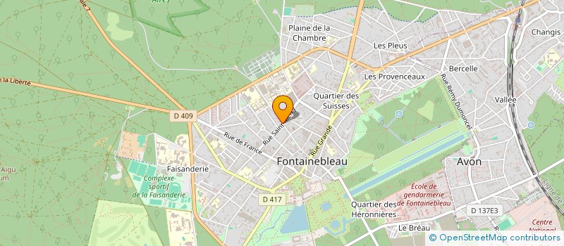 localisation de l'entreprise RESIDENCE 39 RUE DE LA PAROISSE  FONTAINEBLEAU