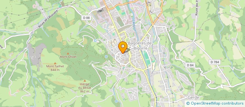 localisation de l'entreprise RESIDENCE 4 RUE FREDERIC SONTRAS  BAGNERES-DE-BIGORRE