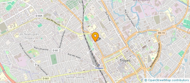 localisation de l'entreprise RESIDENCE 49 51 AVENUE PASTEUR  TROYES