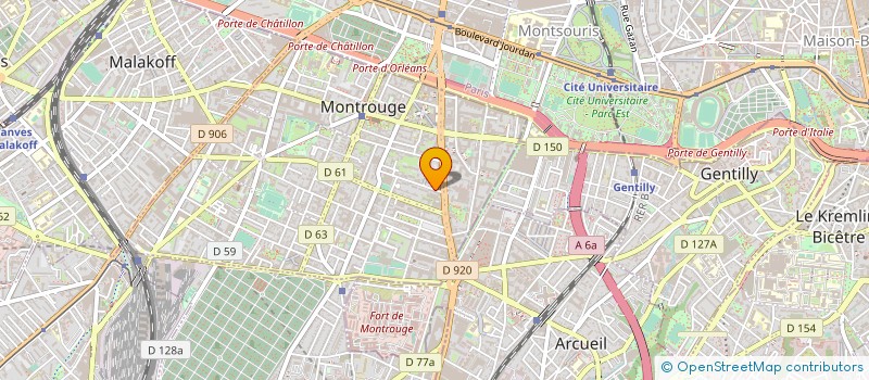 localisation de l'entreprise RESIDENCE 5  RUE ESTIENNE D'ORVES 92120 MONTROUGE  MONTROUGE