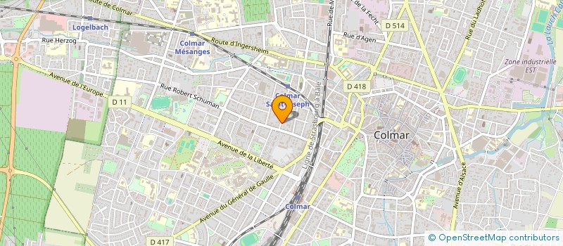 localisation de l'entreprise RESIDENCE 6 RUE STE CATHERINE  COLMAR