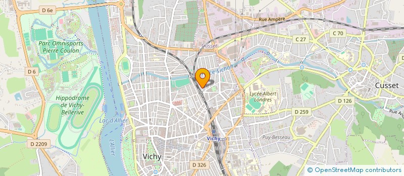 localisation de l'entreprise RESIDENCE 8-10 RUE DES PRAIRIES  VICHY