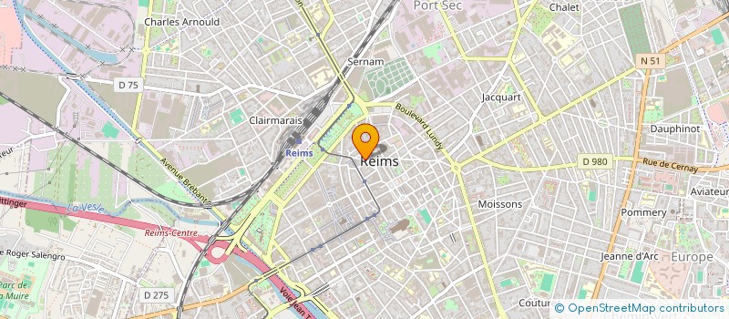 localisation de l'entreprise RESIDENCE 8 RUE THIERS  REIMS