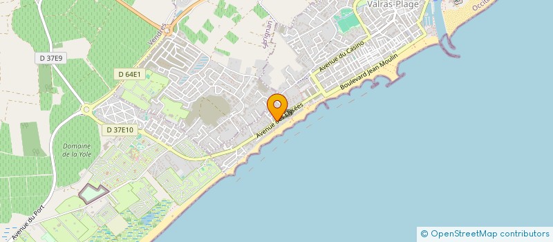 localisation de l'entreprise RESIDENCE ACAPULCO  VALRAS-PLAGE