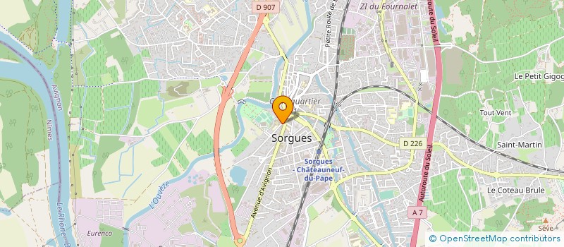 localisation de l'entreprise RESIDENCE AIME PETRE EHPAD à SORGUES