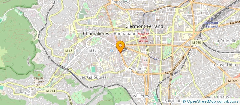 localisation de l'entreprise RESIDENCE ALSACE  CLERMONT-FERRAND