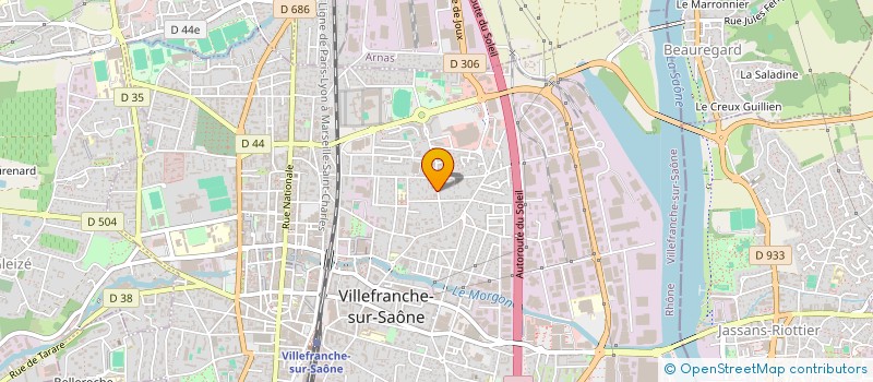 localisation de l'entreprise RESIDENCE ANATOLE FRANCE  VILLEFRANCHE-SUR-SAONE