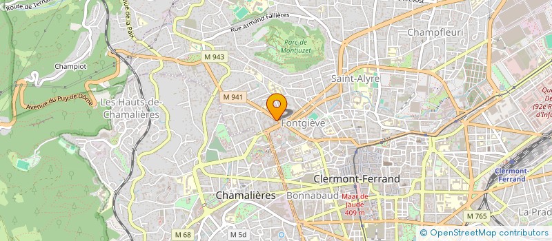 localisation de l'entreprise RESIDENCE ANDROMEDE  CLERMONT-FERRAND