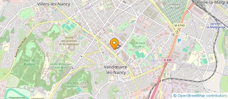 localisation de l'entreprise RESIDENCE APOLLON  VANDUVRE-LES-NANCY