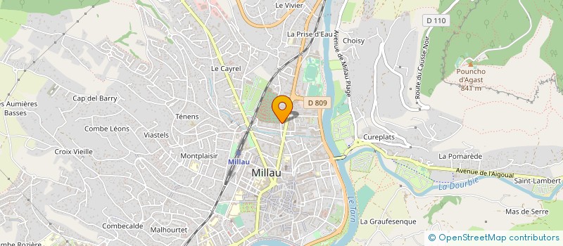 localisation de l'entreprise RESIDENCE ARC EN CIEL  MILLAU