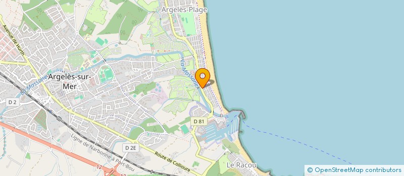 localisation de l'entreprise RESIDENCE ARGELES SUR MER  ARGELES-SUR-MER