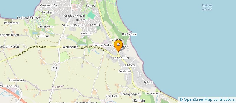 localisation de l'entreprise RESIDENCE ARMOR  CARANTEC