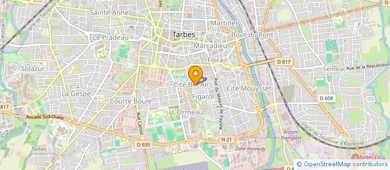 localisation de l'entreprise RESIDENCE ARNAUD COSTALLAT  TARBES