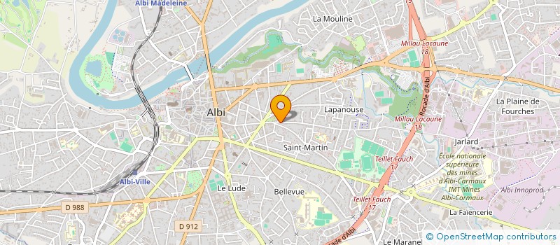 localisation de l'entreprise RESIDENCE ARTOIS  ALBI