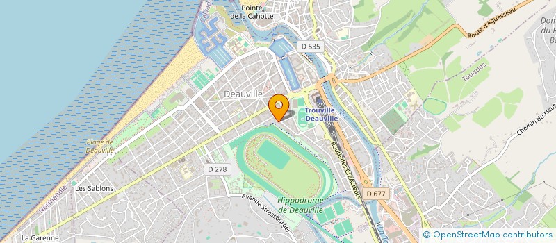 localisation de l'entreprise RESIDENCE ASCOT  DEAUVILLE