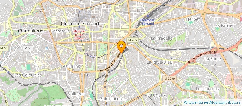 localisation de l'entreprise RESIDENCE ATHENA  CLERMONT-FERRAND