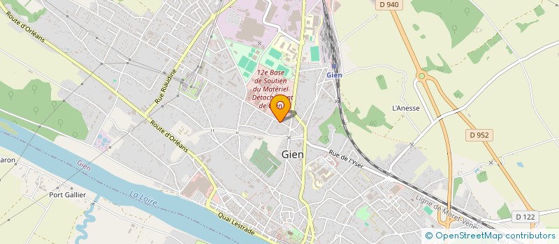 localisation de l'entreprise RESIDENCE ATHENA à GIEN