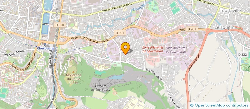 localisation de l'entreprise RESIDENCE ATLANTIQUE  CHERBOURG-EN-COTENTIN