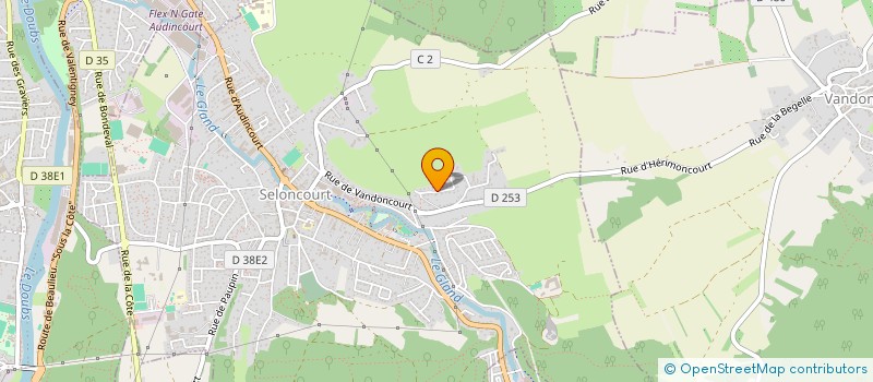 localisation de l'entreprise RESIDENCE AU FIL DE L'EAU  SELONCOURT