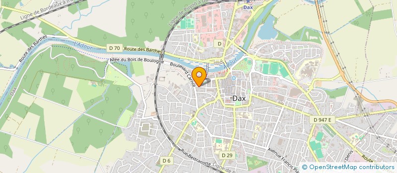 localisation de l'entreprise RESIDENCE AUGUSTA à DAX