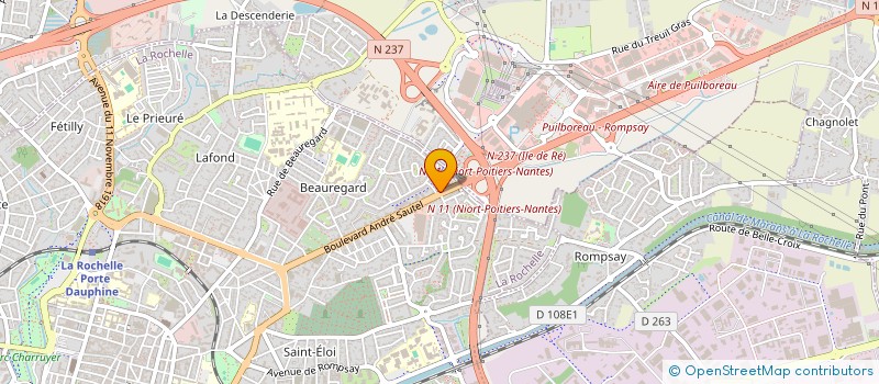 localisation de l'entreprise RESIDENCE AUNIS  LA ROCHELLE