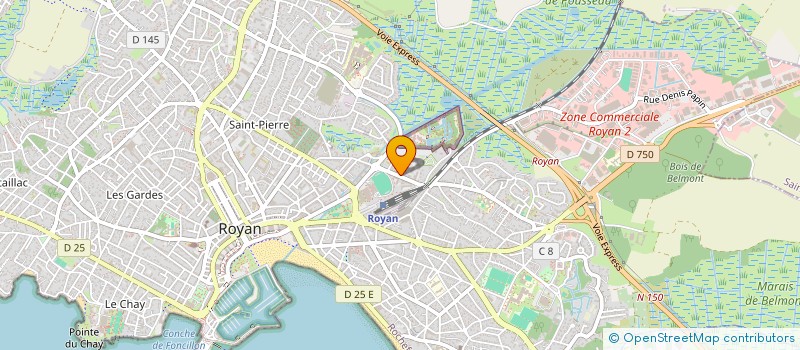 localisation de l'entreprise RESIDENCE AUNIS ET SAINTONGE  ROYAN