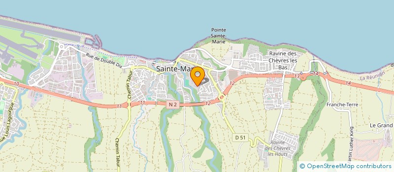 localisation de l'entreprise RESIDENCE AURORE A  SAINTE-MARIE