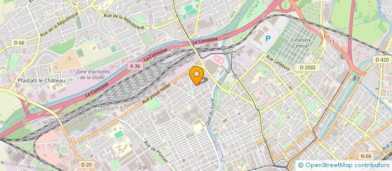 localisation de l'entreprise RESIDENCE AUTEUIL  MULHOUSE