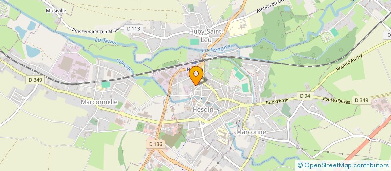 localisation de l'entreprise RESIDENCE AUTONOMIE ADMR LA TARGETTE à HESDIN