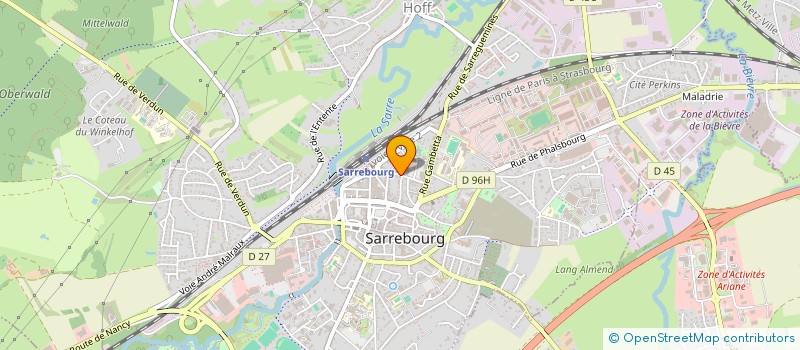 localisation de l'entreprise RESIDENCE AUTONOMIE ERCKMANN CHATRIAN  SARREBOURG