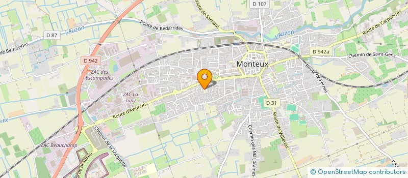 localisation de l'entreprise RESIDENCE AUTONOMIE JOSEPH GONTIER à MONTEUX