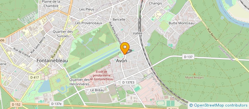 localisation de l'entreprise RESIDENCE AVON  AVON