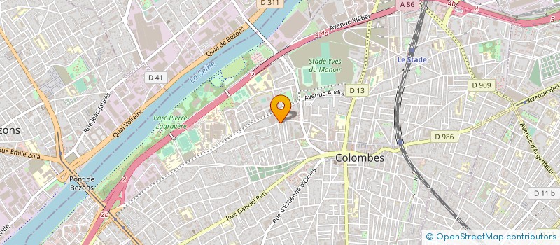 localisation de l'entreprise RESIDENCE AZUR à COLOMBES