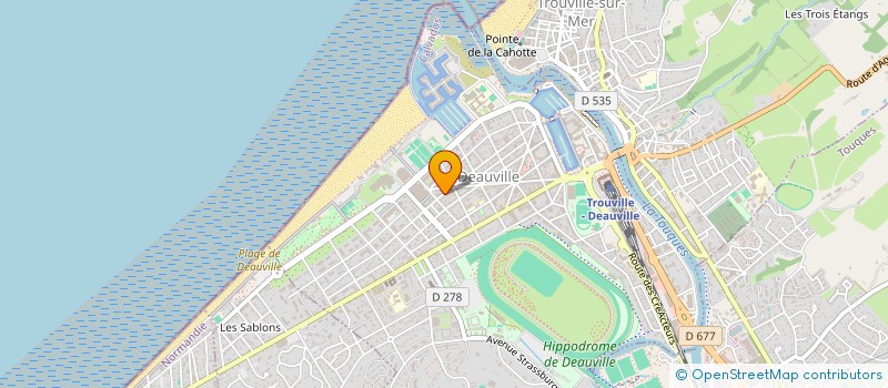 localisation de l'entreprise RESIDENCE BACCARA  DEAUVILLE