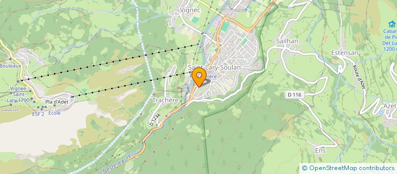 localisation de l'entreprise RESIDENCE BASTANET A    SYNDIC ARBIZON IMMOBILIER  SAINT-LARY-SOULAN