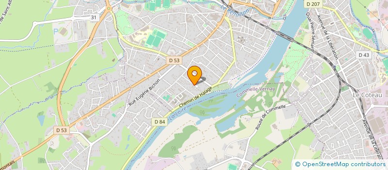 localisation de l'entreprise RESIDENCE BEAU RIVAGE  ROANNE