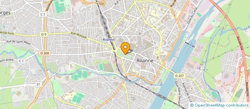 localisation de l'entreprise RESIDENCE BEAULIEU  ROANNE