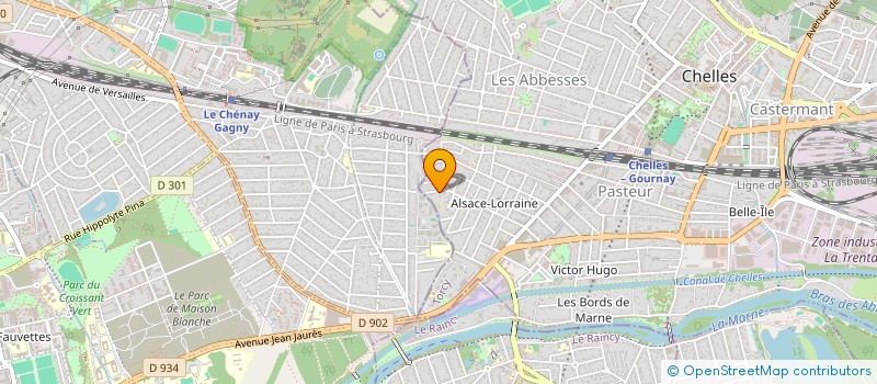 localisation de l'entreprise RESIDENCE BEL AIR  CHELLES