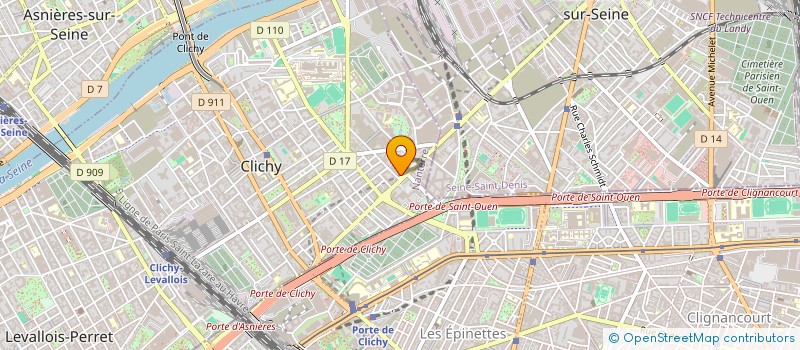localisation de l'entreprise RESIDENCE BELFORT à CLICHY