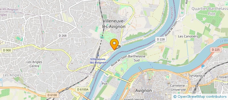 localisation de l'entreprise RESIDENCE BELLE RIVE  VILLENEUVE-LES-AVIGNON