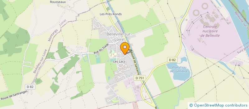 localisation de l'entreprise RESIDENCE BELLEVILL'AGE ADMR à BELLEVILLE-SUR-LOIRE
